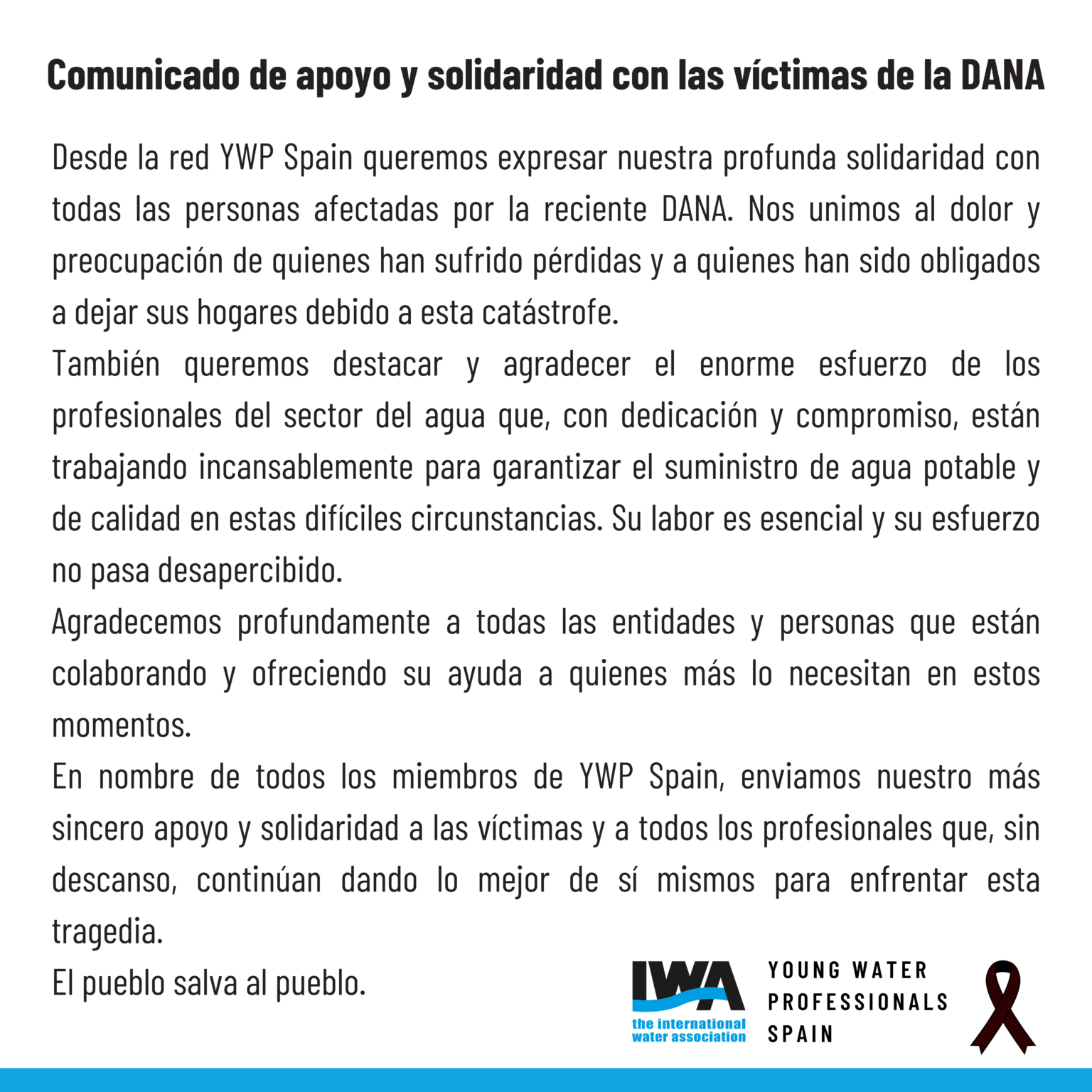 Comunicado DANA Valencia